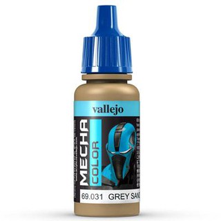 Vallejo MECHA COLOR 69.031 Grey Sand สีสูตรน้ำ ไม่มีกลิ่น ใช้งานง่าย ใช้พู่กัน หรือ AirBruhs ได้ทั้งหมดเนื้อสีเนียน.