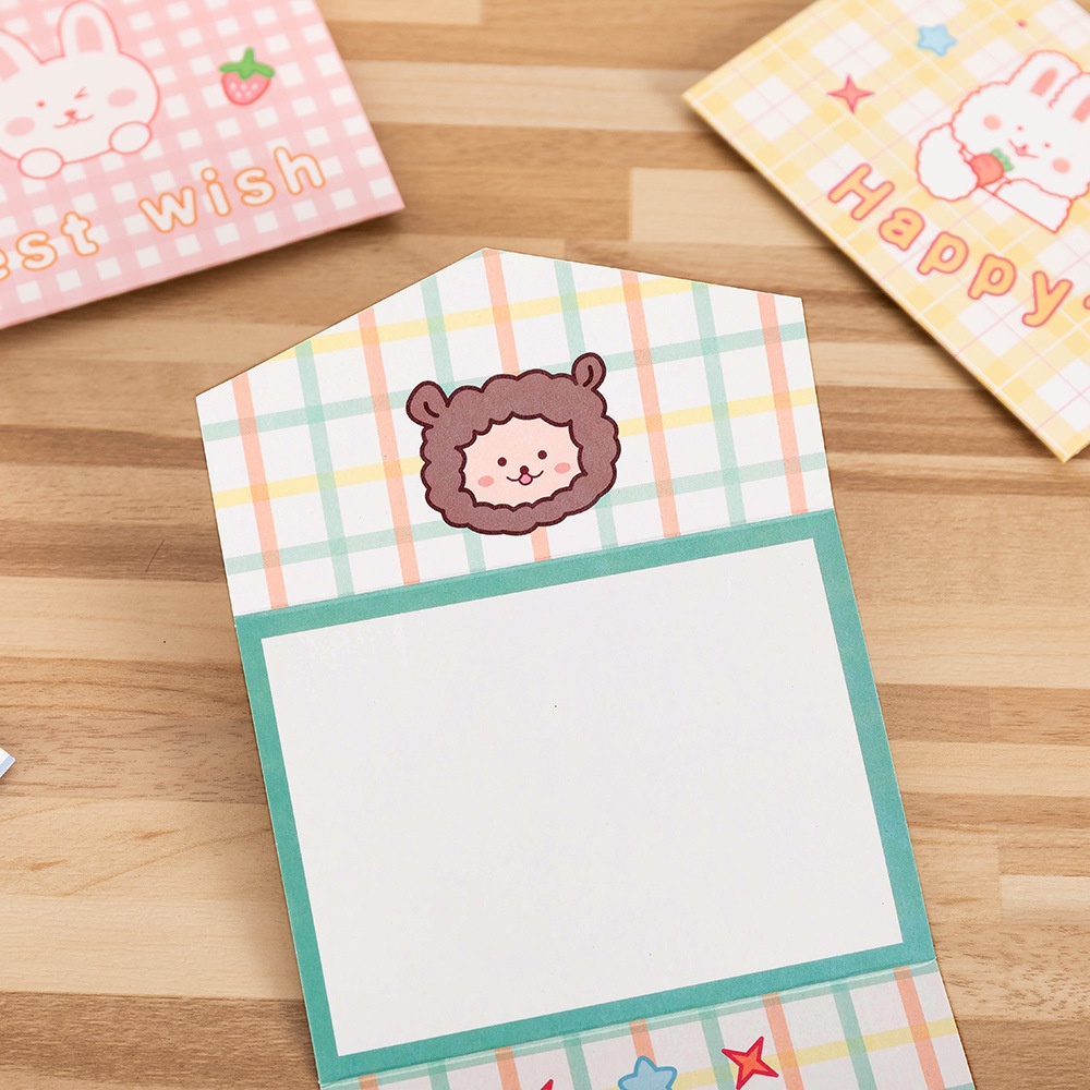 ภาพสินค้า(P-080) การ์ดวันเกิด การ์ดอวยพร หมี เกาหลี กระต่าย milkjoy DIY Invitation card Birthday พร้อมส่งในไทย จากร้าน nemurestationary บน Shopee ภาพที่ 8