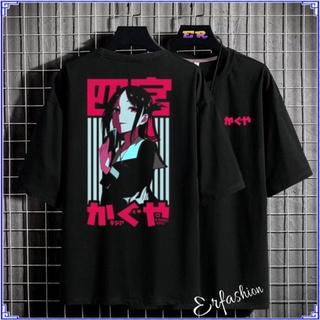Erfashion - เสื้อยืด Kaguya Sinomiya | เสื้อยืด ขนาดใหญ่ พิมพ์ลายการ์ตูนอนิเมะ | เสื้อเชิ้ต สีดํา | เสื้อยืด พิมพ์ลาย To