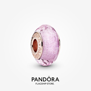 Pandora จี้ดอกกุหลาบ สีชมพู ของขวัญวันเกิด สําหรับสุภาพสตรี p825