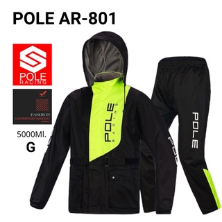 ภาพหน้าปกสินค้าเสื้อกันฝน POLE รุ่น AR801 ชุดกันฝน สีเขียว ครบทุก Size พร้อมกระเป๋าเก็บ สะพายได้ ที่เกี่ยวข้อง