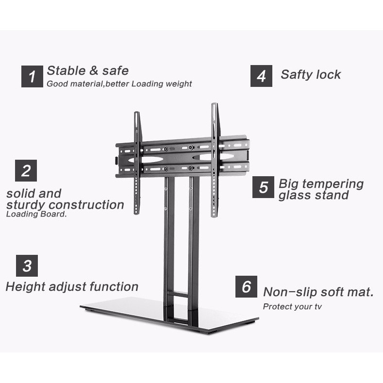 ajune-ขาตั้งทีวี-แบบตั้งโต๊ะ-รุ่น-s5-high-quali-รองรับทีวี-ขนาด-32-55-นิ้ว-ขาแขวนทีวี-ขายึดทีวี-จอคอม-มีสินค้าพร้อมส่ง