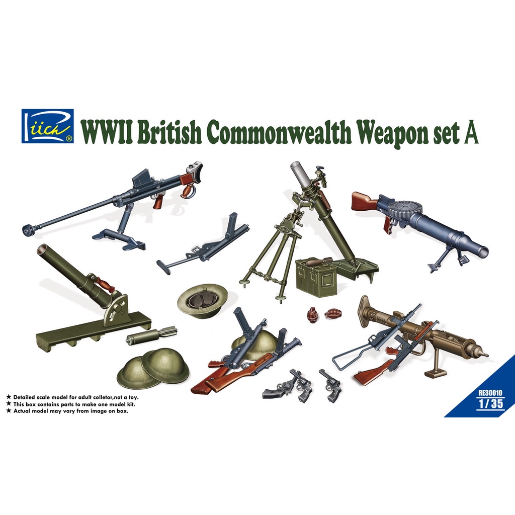 โมเดลประกอบ-riich-model-re30010-1-35-wwii-british-commonwealth-weapon-set-a