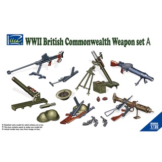 โมเดลประกอบ Riich Model RE30010 1/35  WWII British Commonwealth Weapon Set A