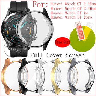ภาพขนาดย่อของสินค้าเคส TPU กันรอยหน้าจอ สำหรับ Huawei Watch GT 2 ขนาด 42 มม. 46 มม.