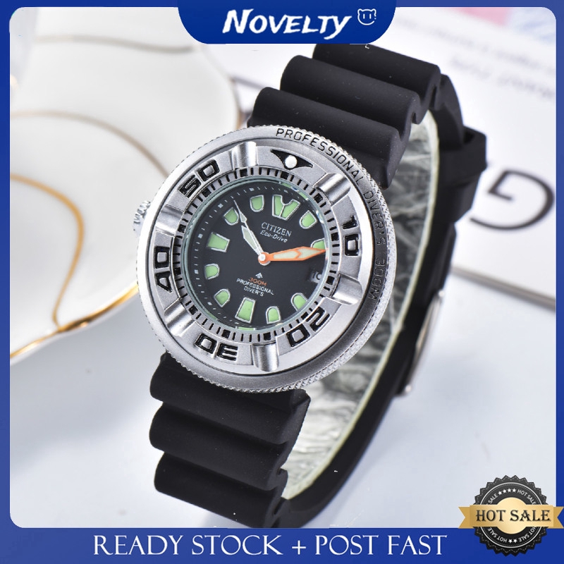 ภาพหน้าปกสินค้านาฬิกาข้อมือควอตซ์ มีปฏิทิน ไฟกลางคืน สําหรับผู้ชาย จากร้าน noveltywatch.th บน Shopee