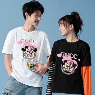 ❧✷﹉เสื้อยืดแขนสั้นสไตส์เกาหลี Mickey in love ลายมิกกิ้เมาส์น่ารักมากๆๆ  (7 สี พร้อมส่ง) ผ้านิ่มใส่สบาย ทรงตรงใส่ได้ทั้🎁