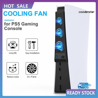 YX-PJ Portable 3 Fans Game Console Cooling Fan Playstation Accessories for PS5 DE/UHD Version