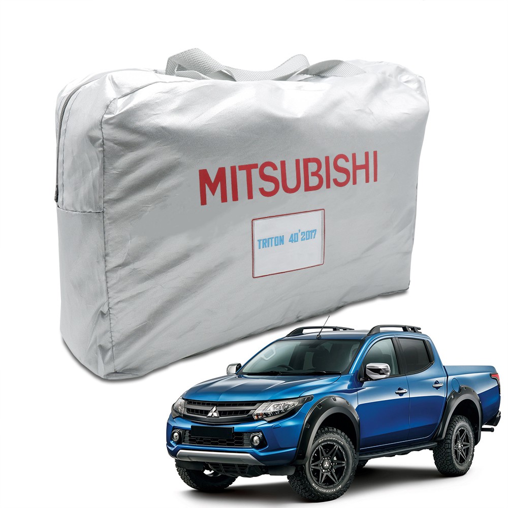 ผ้าคลุมรถ-รุ่น-4ประตู-สี-silver-l200-triton-mitsubishi-4-ประตู-ปี2015-2018