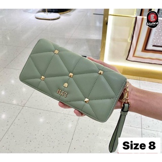 Sale งานแท้💯 outlet ถูกกว่าช้อปจ้า กระเป๋าสตางค์ใบยาว ซิปรอบ  bag lynaround wallet