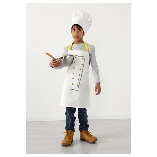 IKEA แท้ค่ะ ขายถูกมากๆ ผ้ากันเปื้อน พร้อม หมวกพ่อครัว สำหรับเด็ก อิเกีย