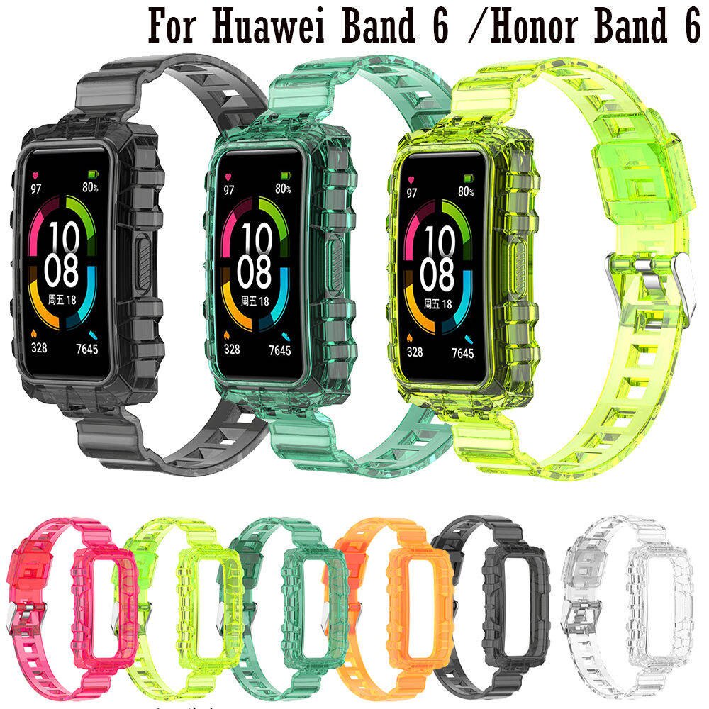 ภาพหน้าปกสินค้าสายนาฬิกาข้อมือสําหรับ Huawei Honor Band 6 / Huawei Band 6 สายรัดข้อมืออัจฉริยะ