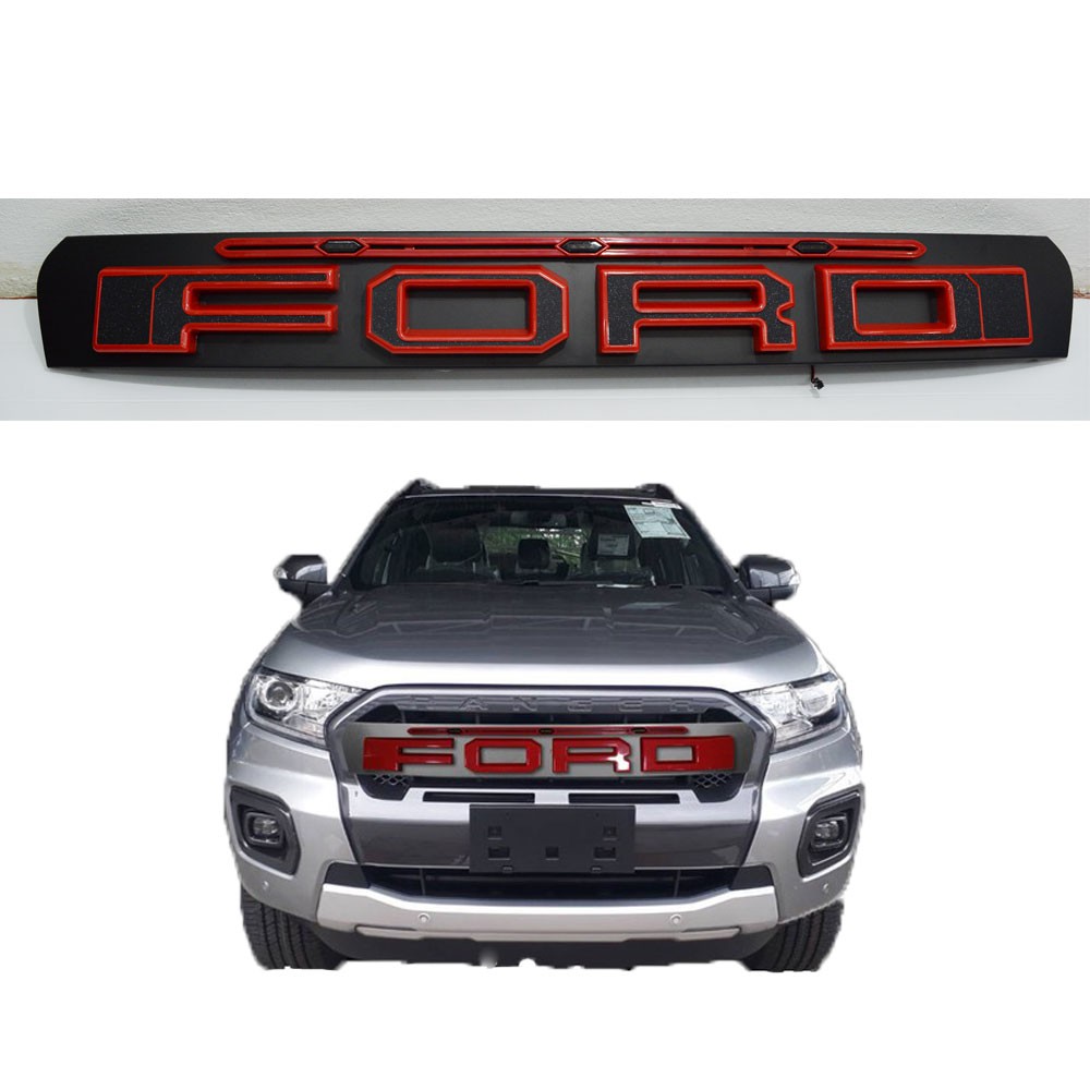 กระจังหน้า-ฟอร์ดแรนเจอร์-ฟอร์ด-แรนเจอร์-ford-ranger-2018-led-สีดำ-แดงใหม่ล่าสุด