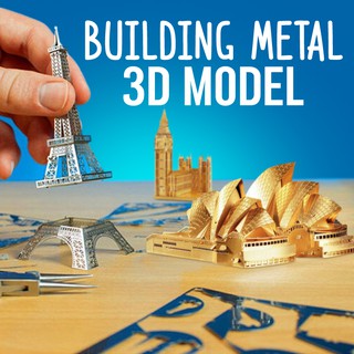 ของเล่น ตัวต่อ3D สถาปัตยกรรม โมเดลสถาปัตยกรรม สิ่งสำคัญของโลก งานเนี๊ยบ Laser cut เหมาะแก่การประกอบตั้งโชว์