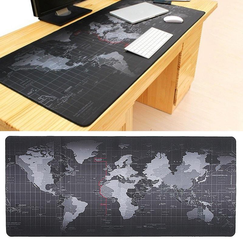 ภาพสินค้าแผ่นรองเมาส์ ออกแบบแผนที่โลก แผ่นรองเม้าส์Mouse pad สำนักงาน เกม Big Size World Map mousepads 80 x 30 cm/90 x 40cm จากร้าน ethan1177 บน Shopee ภาพที่ 8