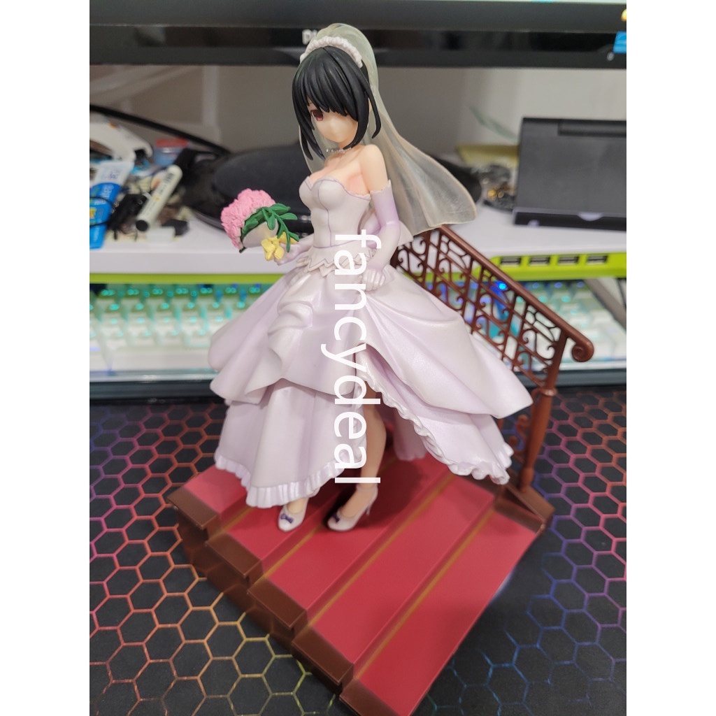 date-a-live-tokisaki-kurumi-nightmare-wedding-dress-ver-pvc-anime-action-figure-collection-model-toy-23cm