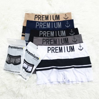 ภาพขนาดย่อของภาพหน้าปกสินค้าBoxer Premium บ๊อกเซอร์กางเกงในชายขาสั้น ผ้านุ่ม ใส่สบาย ไม่อึดอัด ไร้รอยต่อ**มีซองทุกตัว จากร้าน mkshop99 บน Shopee