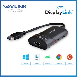 ภาพหน้าปกสินค้าWavlink อะแดปเตอร์กราฟฟิคการ์ดเสียง และช่องเสียบการ์ดเสียง usb 3.0 เป็น  สําหรับ Windows OS (M1) Usbuntu ChromeOS Android ที่เกี่ยวข้อง