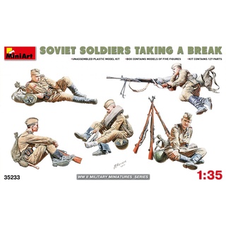 โมเดลประกอบ MiniArt 1/35 MI35233 SOVIET SOLDIERS TANKING A BREAK