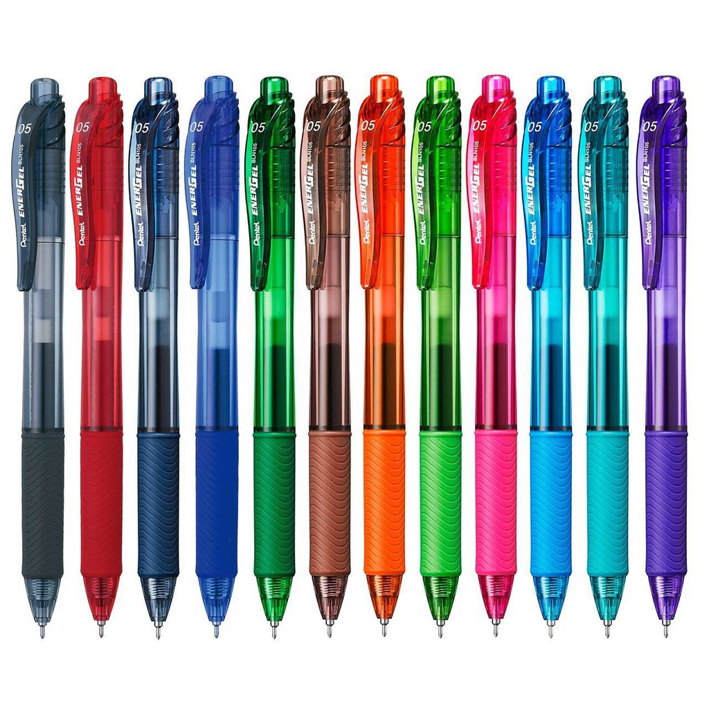(12 ด้าม) ปากกาเจล Pentel Energel BLN105 0.5 มม. Shopee Thailand