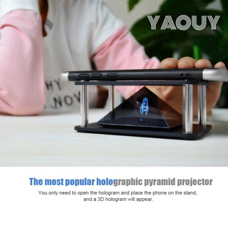 ภาพหน้าปกสินค้า3D Holographic Display Stands Projector 3.5-6inch Mobile Smartphone Hologram ที่เกี่ยวข้อง