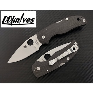 มีดพับ Spyderco Native 5 Folding Knife S90V Plain Blade, Fluted Carbon Fiber Handles (C41CFFP5)