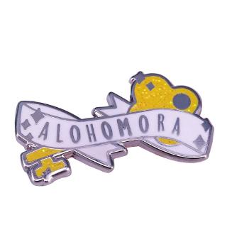 alohomora พวงกุญแจเข็มกลัดสําหรับติดปกเสื้อ