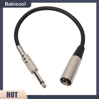 ภาพหน้าปกสินค้า(Babicool) อะแดปเตอร์แจ็ค 3P Xlr Male Jack To 1/4นิ้ว 6.35มม. Female สําหรับไมโครโฟน ที่เกี่ยวข้อง