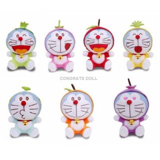 (ลิขสิทธิ์แท้ ส่งฟรี) 7 นิ้ว โดเรม่อน Doraemon ผลไม้ โดราเอม่อน ตุ๊กตา