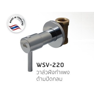 DMG วาล์วฝังกำแพง แบบด้ามหมุน รุ่น WSV-220