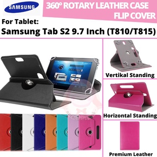 เคสหนัง ฝาพับ พร้อมช่องใส่บัตร สําหรับ Samsung Galaxy Tab S2 9.7 9.7 นิ้ว SM T810 T815 T819 T815Y T819Y