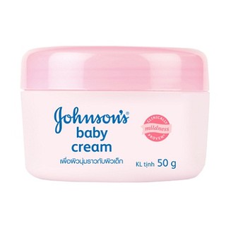 สินค้า จอห์นสัน เบบี้ ครีม Johnson\'s baby cream กระปุกสีชมพู ( ขนาด 50g. )