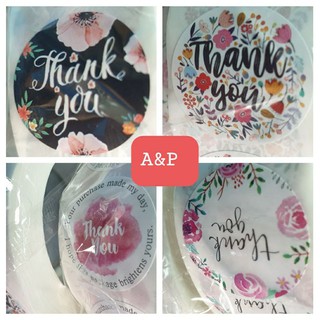 สติกเกอร์คำว่า thank you 3มัวน100บาท