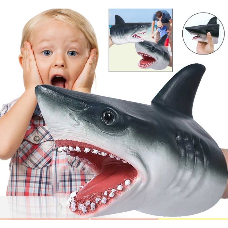 ภาพสินค้าShark Hand Puppet Toys เด็กยางนุ่มถุงมือสัตว์ของเล่นจำลองฉลามหุ่นมือ Animal 1ชิ้นฉลามสัตว์ทะเลตุ๊กตาจี้ตกแต่งหมอนเบาะ จากร้าน ylzrwxc3xs บน Shopee ภาพที่ 2