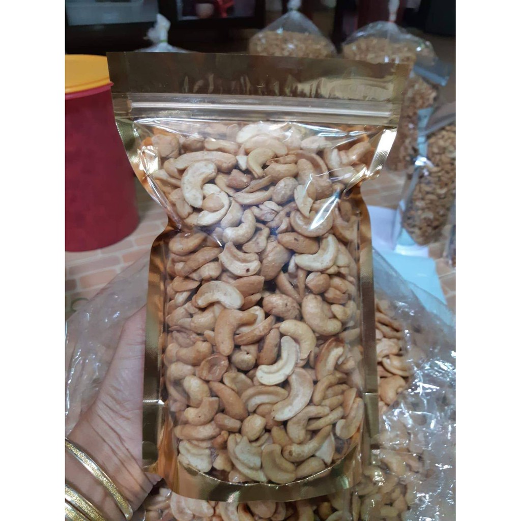 เม็ดมะม่วงหิมพานต์เผาซีกเกรด-a-ขนาด-500-กรัม-cashew-nuts-grade-a