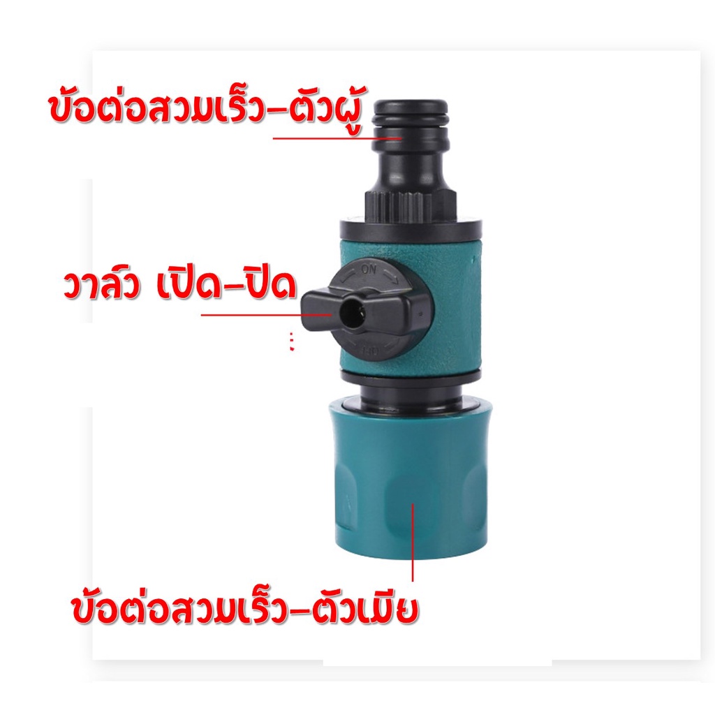 ข้อต่อสวมเร็ว-quick-connector-แบบมีวาล์ว-เปิด-ปิด