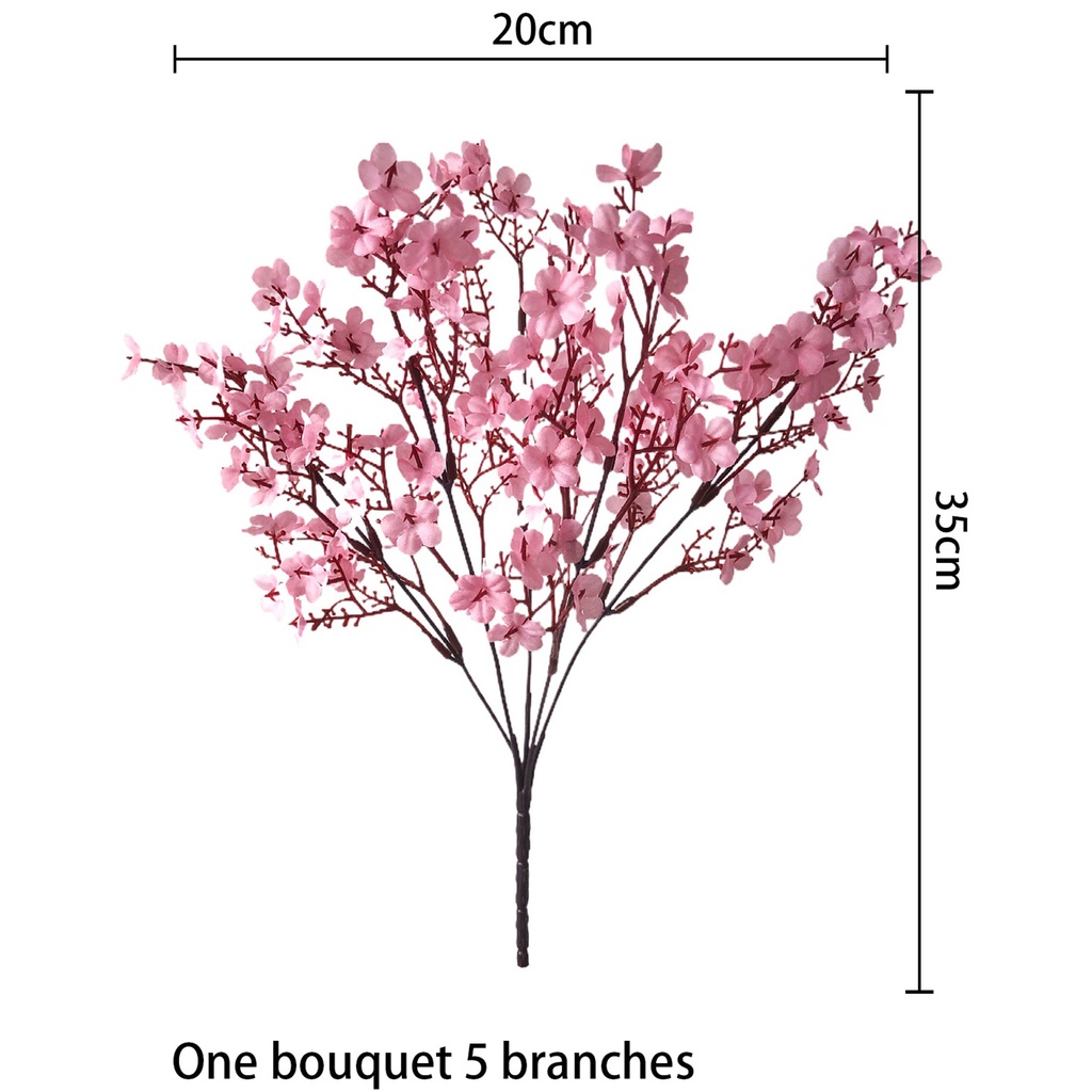 ภาพสินค้าช่อดอกไม้ Cherry Blossom Peach Blossom สไตล์ญี่ปุ่นสําหรับตกแต่งบ้าน จากร้าน moshee.th บน Shopee ภาพที่ 7