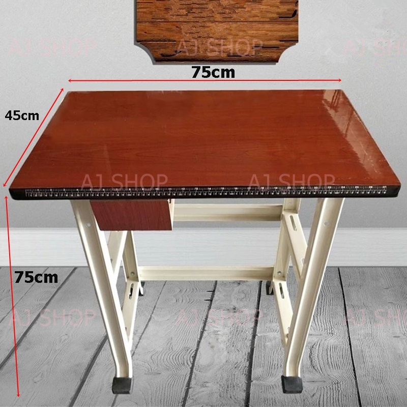 โต๊ะจักรเย็บผ้า-โต๊ะวางจักรกระเป๋าหิ้ว-ครบชุด