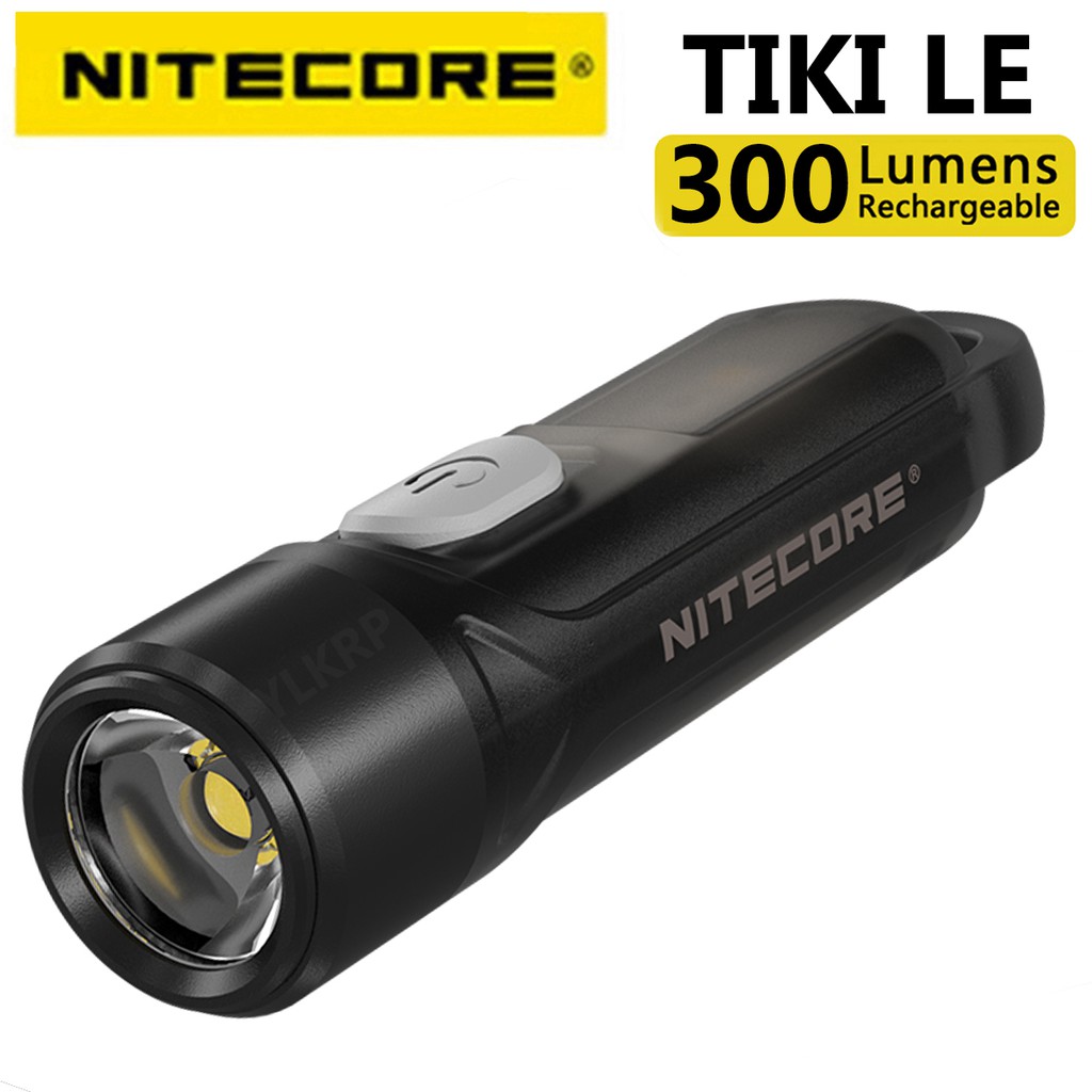 ภาพหน้าปกสินค้าNitecore Tiki Le Tiki Gitd BLUE 300 Lumens พวงกุญแจขนาดมินิชาร์จ Usb