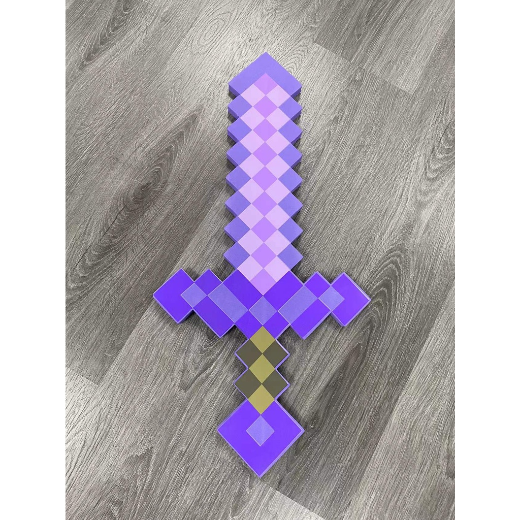 Minecraft โมเดลฟิกเกอร์โฟม Eva รูปเกม Pickaxe Hamaxe ประดับเพชร ของเล่น ...