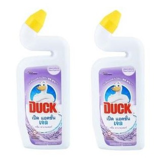 ﻿Duck น้ำยาล้างห้องน้ำ น้ำยาขจัดคราบโถสุขภัณฑ์ เป็ด แอคชั่น เจล กลิ่น ลาเวนเดอร์ 500 มล. x 2 ขวด
