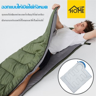 ภาพขนาดย่อของภาพหน้าปกสินค้าถุงนอน แบบพกพา ปิกนิก Sleeping bag ขนาดกระทัดรัด น้ำหนักเบา /HomeUP จากร้าน jtong0002 บน Shopee