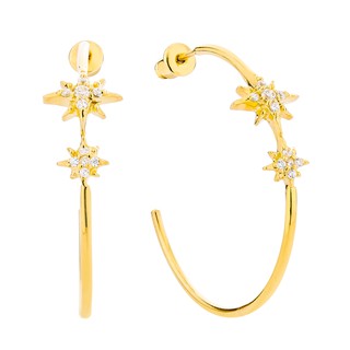 Haus of Jewelry - Celestial Hoop Earrings