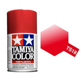 Tamiya Spray Color สีสเปร์ยทามิย่า TS-18 METALLIC RED 100ML