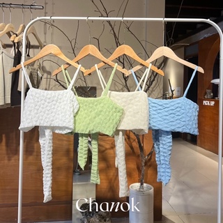 🍭 สายเดี่ยวผูกโบว์หลัง Chanok🍬เหลือ 1 สีน้า