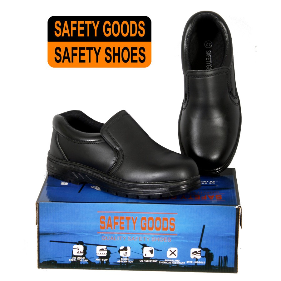 ราคาและรีวิวรองเท้าเซฟตี้ SAFETY GOODS รุ่น 011 หัวเหล็ก พื้นเสริมแผ่นเหล็ก