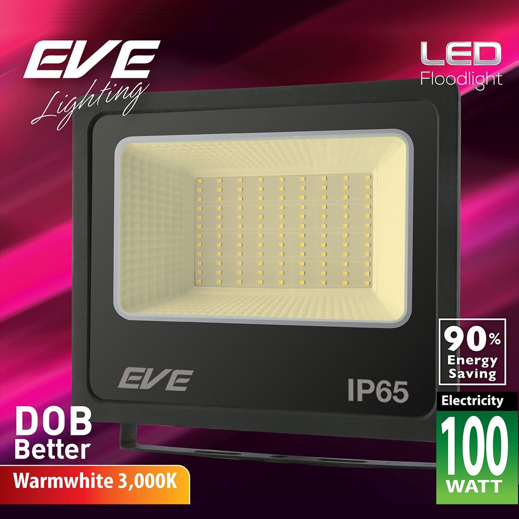 chaixing-home-โคมฟลัดไลท์-led-100-วัตต์-ww-eve-lighting-รุ่น-dob-better-100w-ww-สีดำ