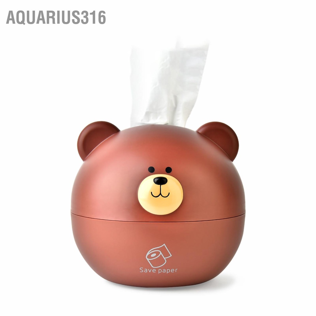 aquarius316-กล่องใส่ทิชชู่-รูปหมี-pp-อเนกประสงค์-สไตล์นอร์ดิก-สําหรับตกแต่งบ้าน-โต๊ะ-ห้องนั่งเล่น