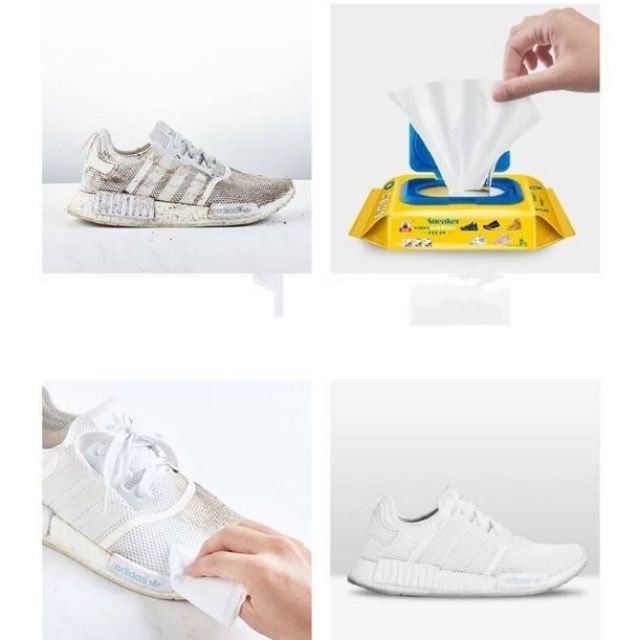 ภาพหน้าปกสินค้าSneaker wipes ผ้าเช็ดทำความสะอาดรองเท้ามหัศจรรย์ จากร้าน avarietys บน Shopee