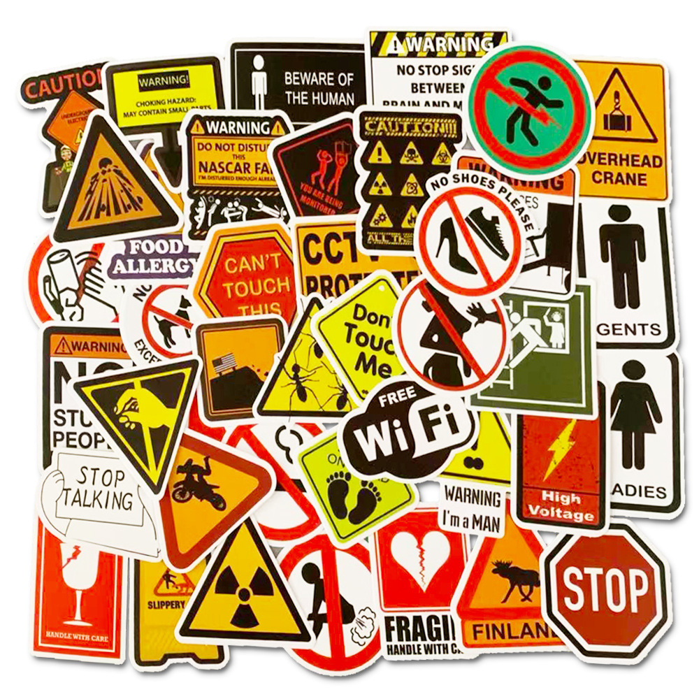 warning-wifi-ห้องน้ำ-logo-sticker-สติกเกอร์คำเตือนต่างๆ-สำหรับติดตกแต่ง-สติกเกอร์กันน้ำรูปแบบที่แตกต่างกัน-50-ชิ้น